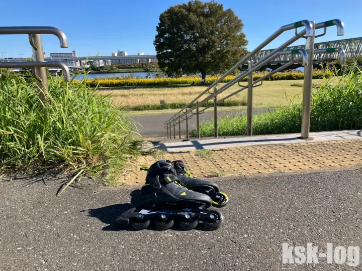荒川河川敷で19kmをインラインスケートで滑走してきた(平井大橋→浮間舟渡)のサムネイル