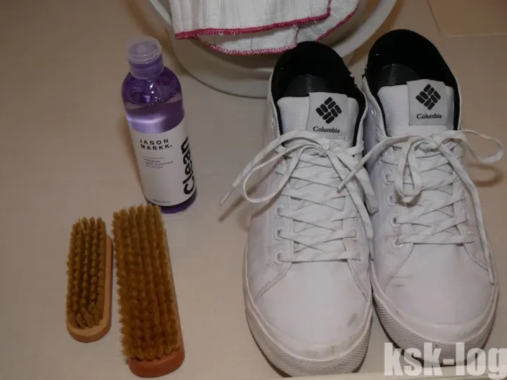 ジェイソンマークのスニーカークリーナーでホーソンレインとMW880のお手入れをするのサムネイル