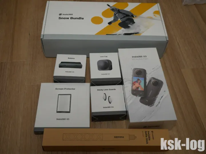 インラインスケートやスキーの撮影用に360度カメラのInsta360X3を購入して使ってみたのサムネイル