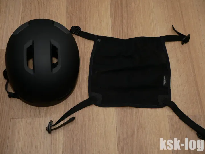 インラインスケート用のヘルメットの持ち運びにリュックに取り付けられるモンベルのヘルメットホルダーを購入しましたのサムネイル