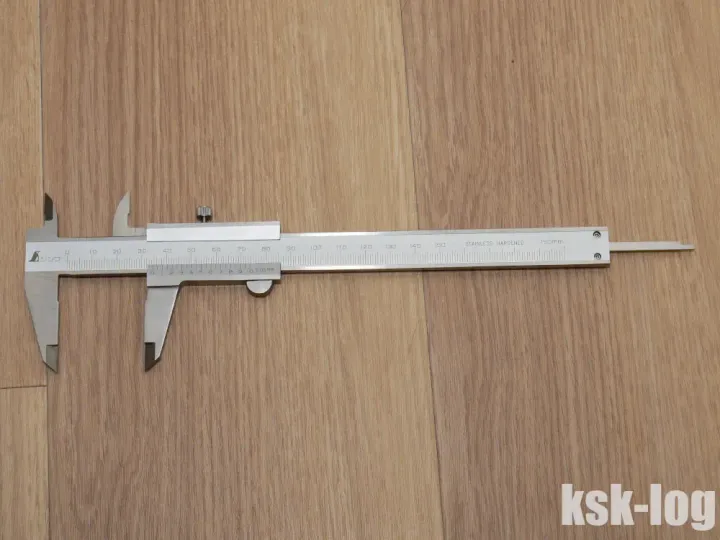 インラインスケート用のノギスをデジタルノギスからシンワ普及ノギス 19899 150mmに買い換えたのサムネイル