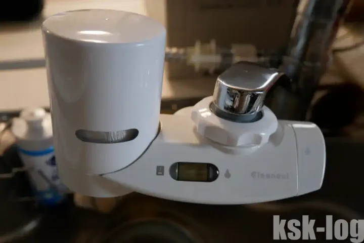 賃貸住宅の蛇口に浄水器の三菱ケミカル クリンスイ MD301-WTを取り付けたのサムネイル